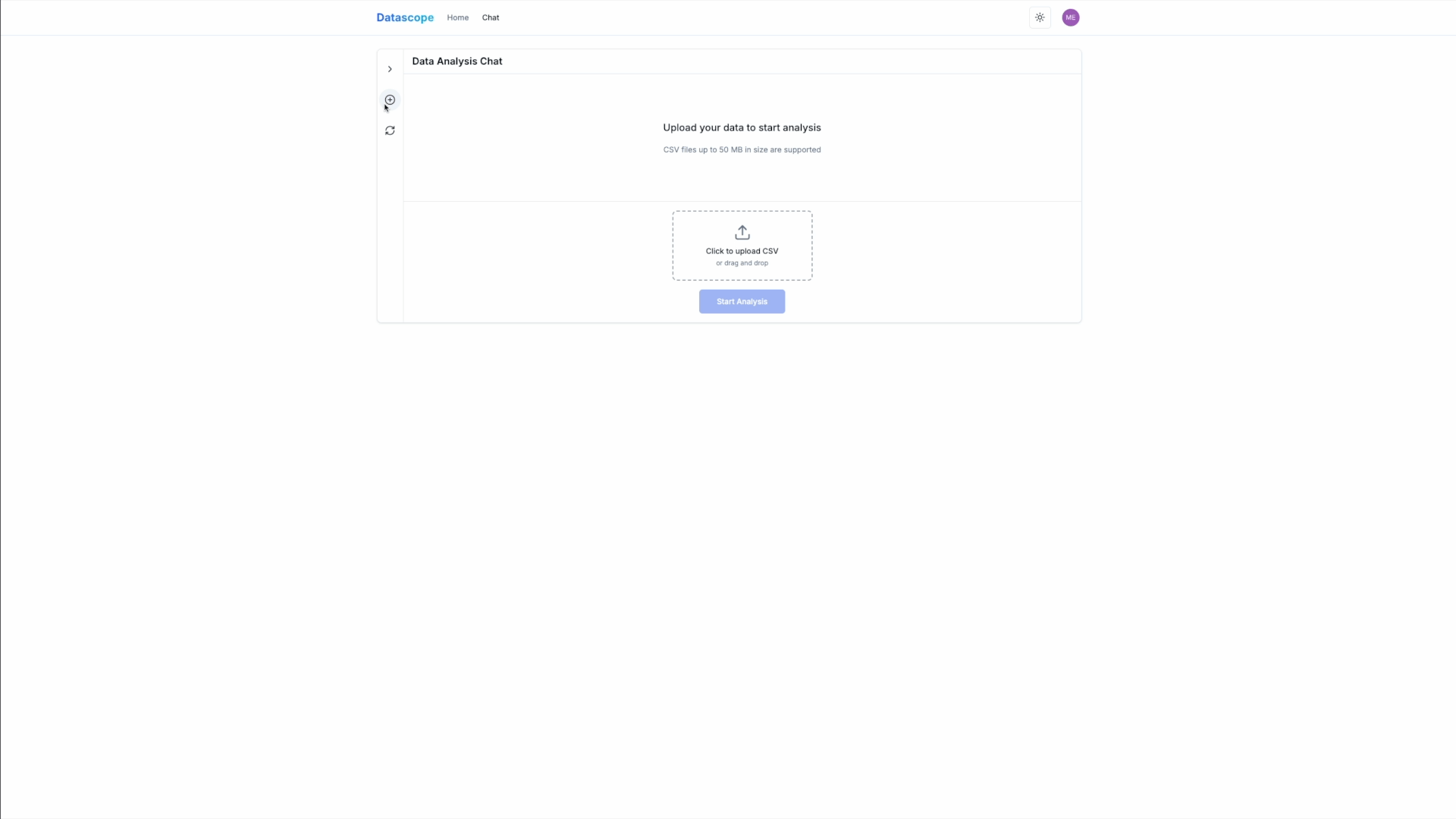 Upload data demonstration
